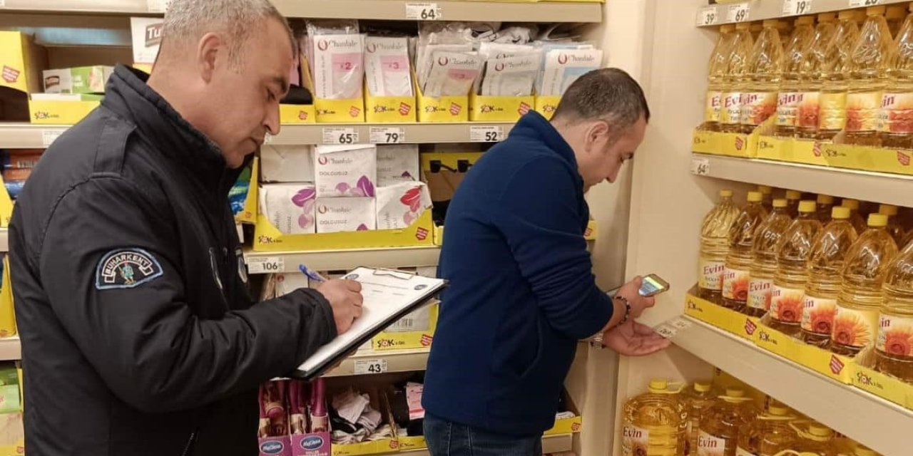 Buharkent’te market ve kahveler denetlendi