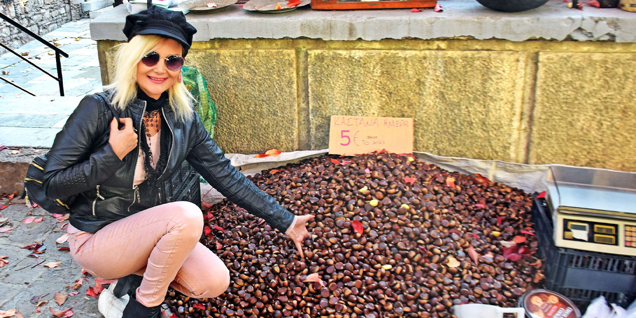 Midilli Adası’nın Kudüs’ünde; buram buram kestane kokan festival