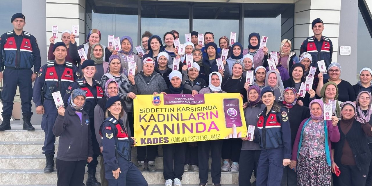 Çine’de 62 kadına KADES eğitimi verildi