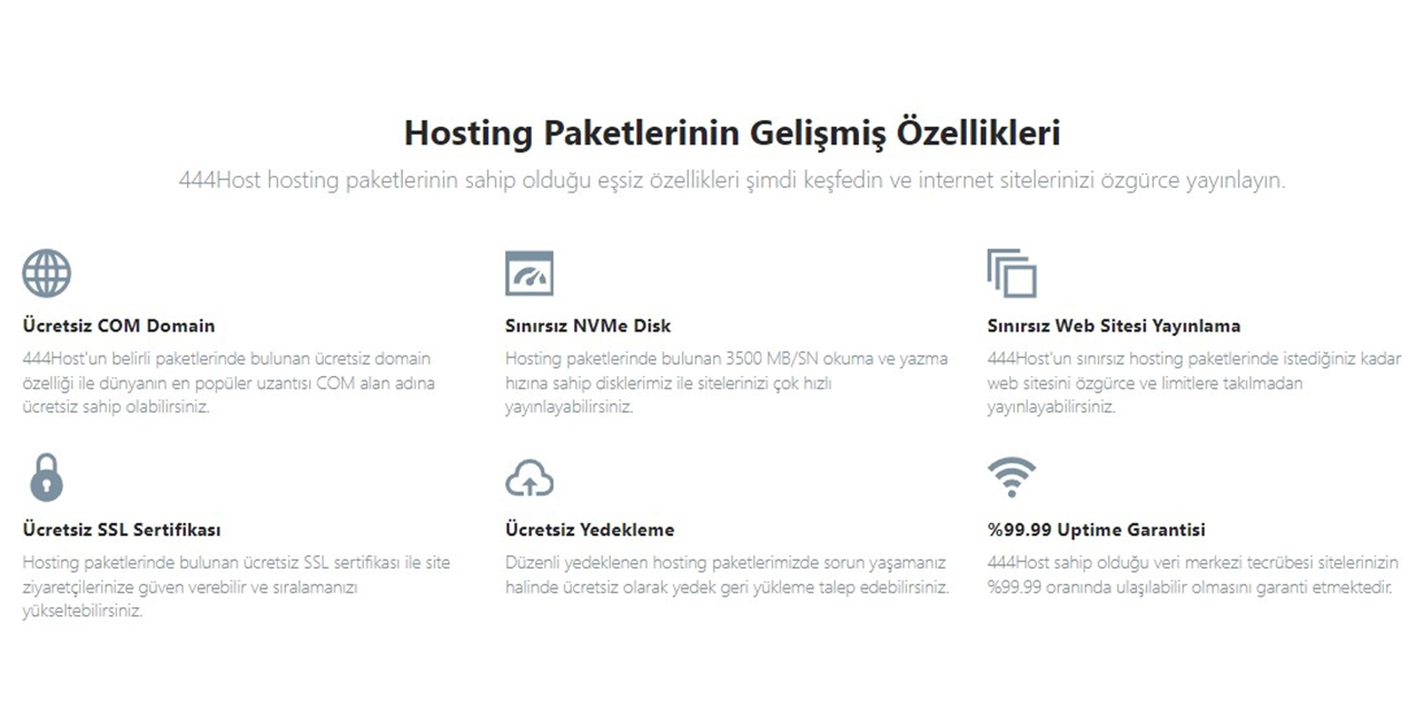 444HOST ile yüksek kaliteli ve uygun fiyatlı hosting çözümleri