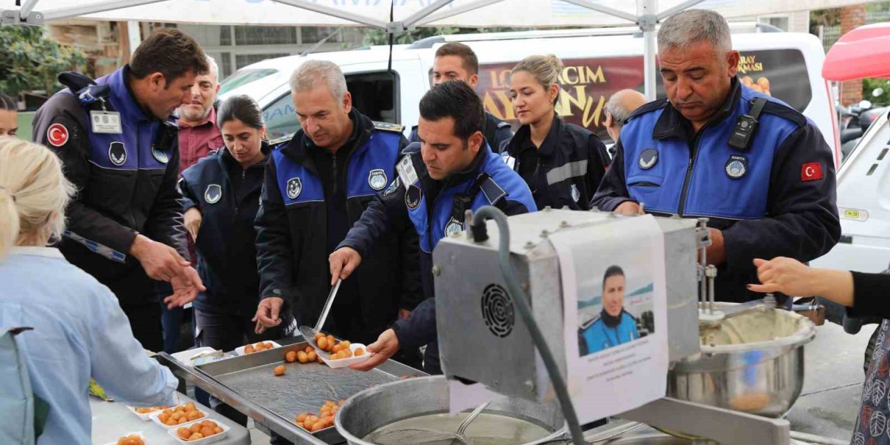Marmaris’te vefat eden zabıta komiseri Çetin unutulmadı