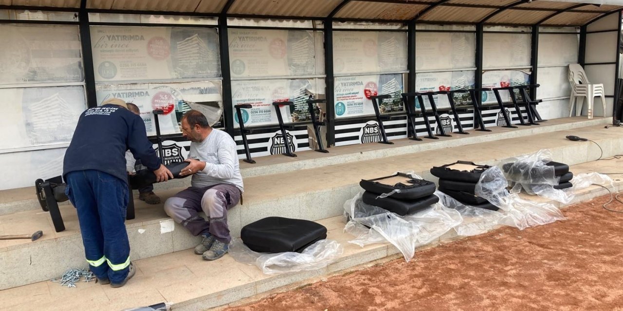 Nazilli Şehir Stadyumu’nda yenileme çalışması