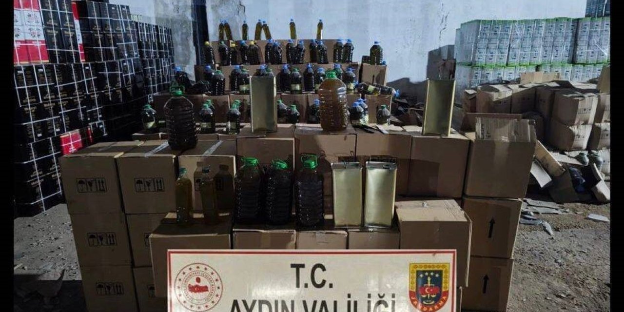 Aydın’da 8 ton sahte sahte zeytinyağı ele geçirildi