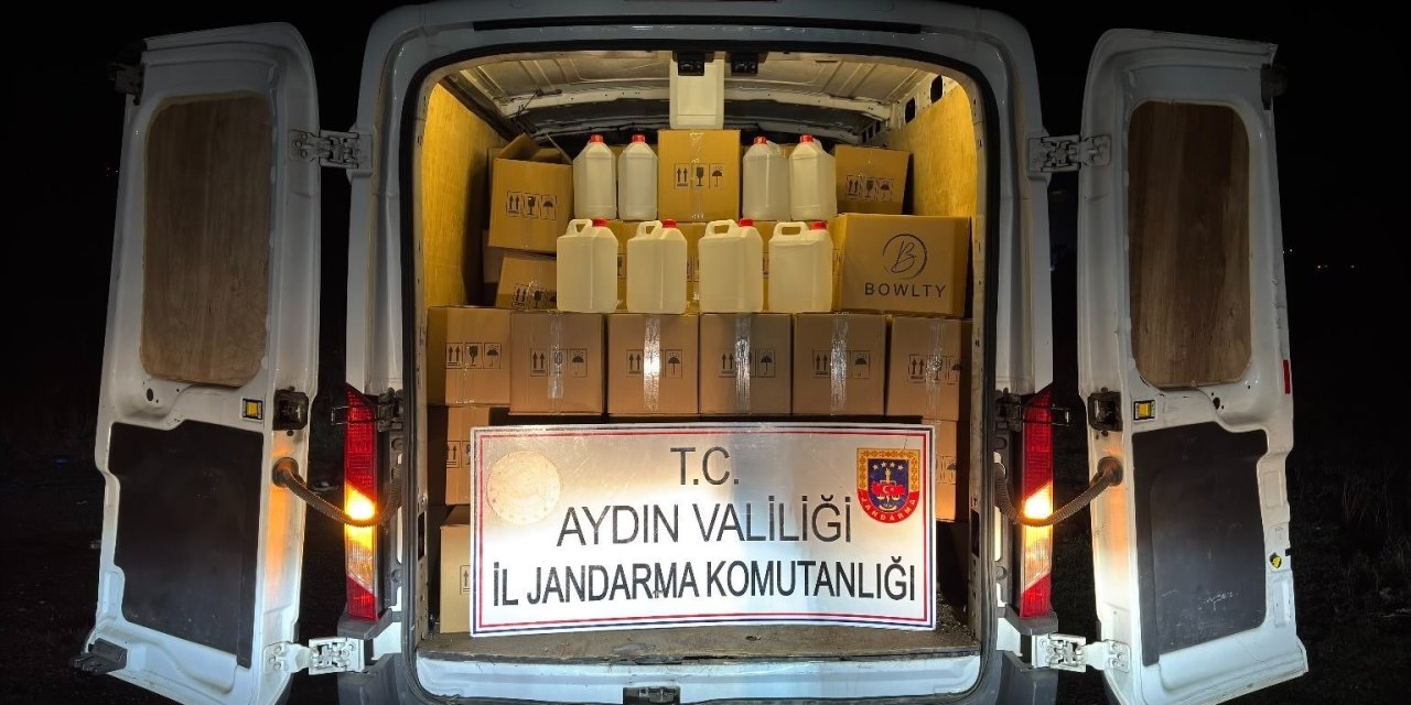 Jandarma ekipleri 1 ton 600 litre etil alkol ele geçirdi