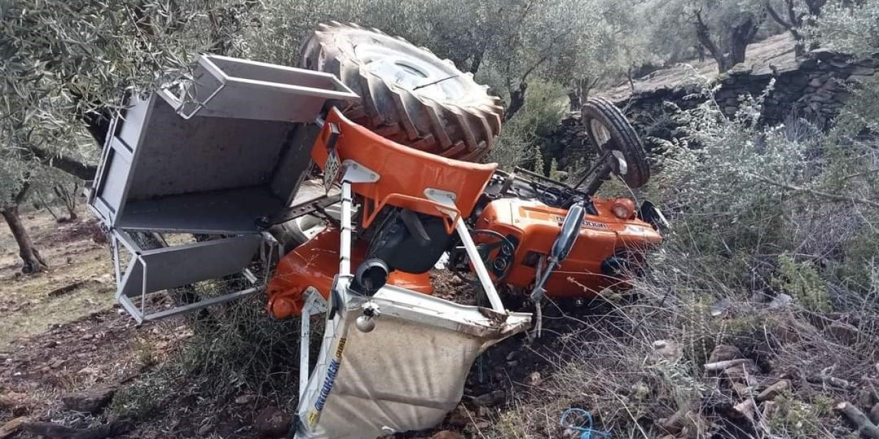 Söke’de traktör devrildi: 1 ağır yaralı