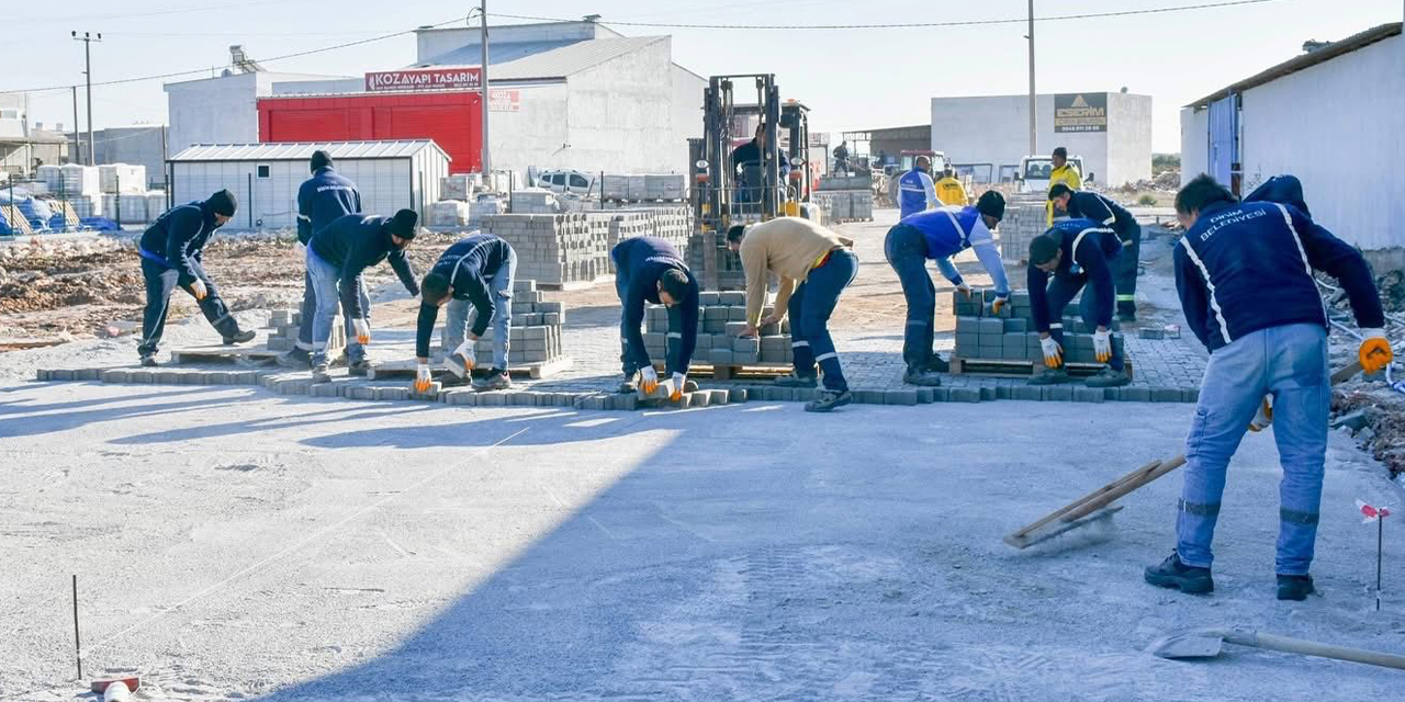 Didim 75. Yıl Sanayi Sitesi’nde yol çalışmaları tamamlandı