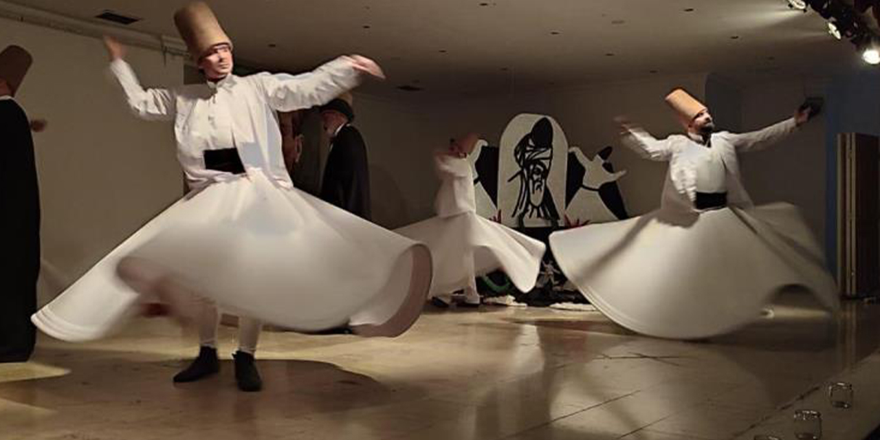 Ney ve sema gösterisi gönüllerine hitap etti