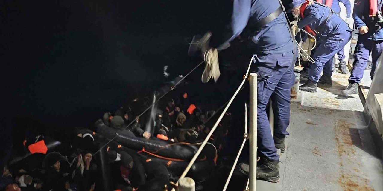 Aydın’da 33 düzensiz göçmen kurtarıldı
