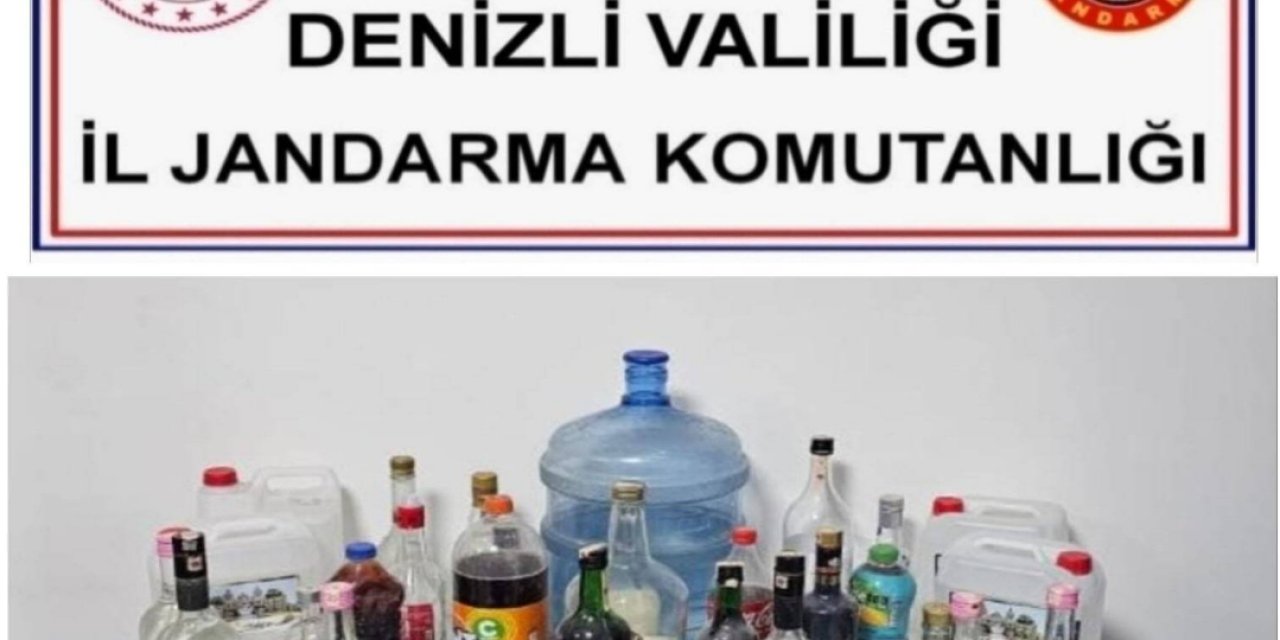 Piyasaya sahte alkol sokmak isteyen şahıs jandarmaya yakalandı