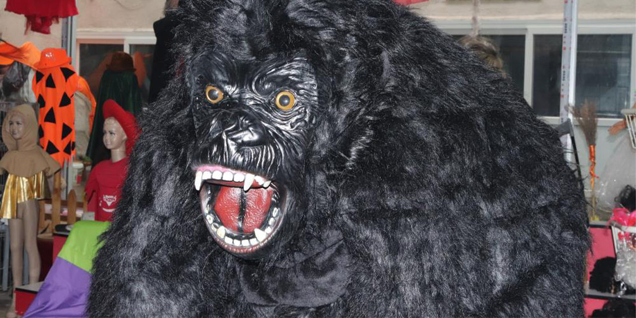 Tarihi Kemeraltı Çarşısı’nda “Goril kostümlü esnaf” sürprizi