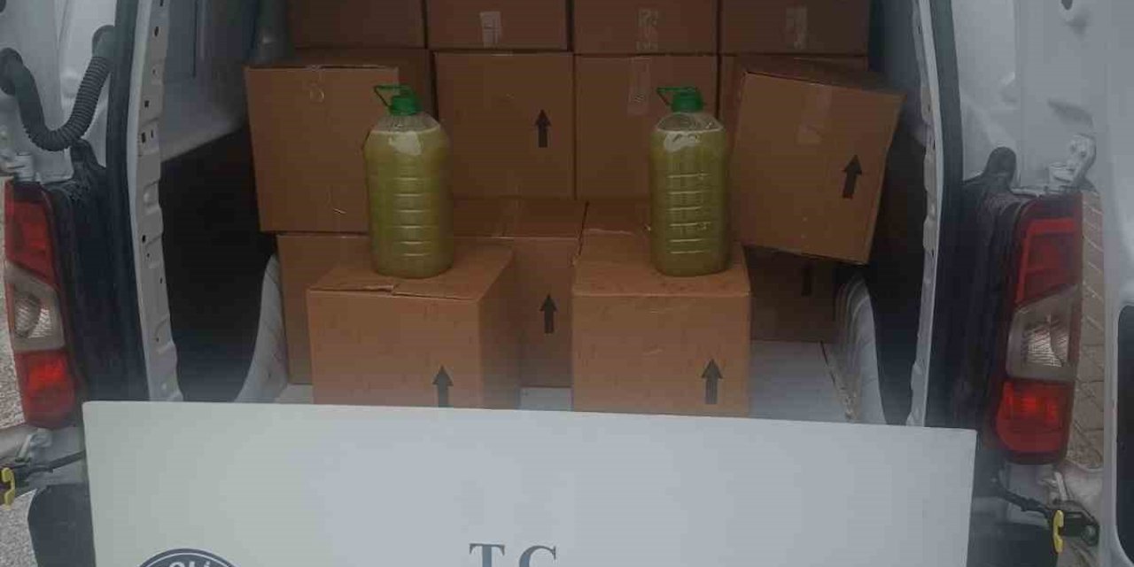 Aydın’da 850 litre tağşiş yağ ele geçirildi