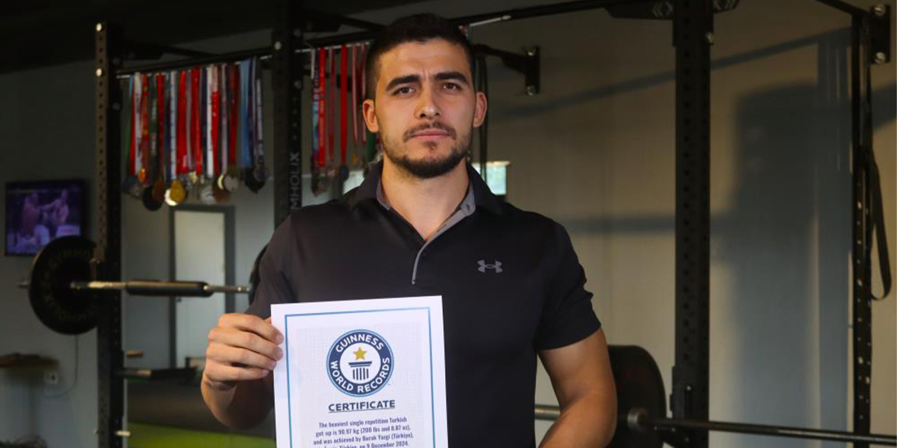 ’Türk Kalkışı’ hareketiyle Guinness’e girdi