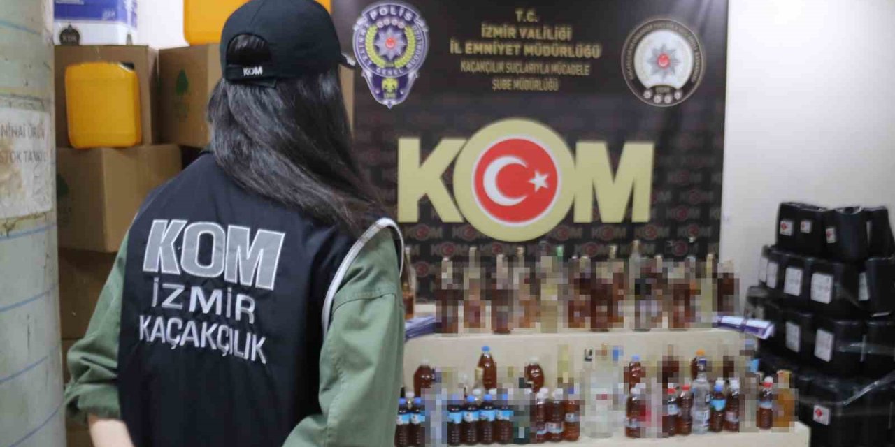 İzmir’de yılbaşı öncesi emniyetten 41 ayrı sahte alkol operasyonu