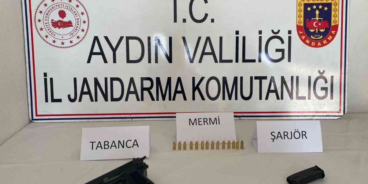 Köşk’te ruhsatsız tabanca ele geçirildi