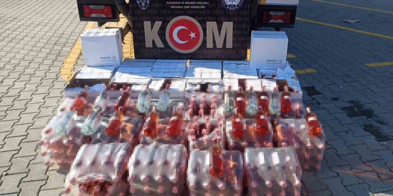 Aydın’da 444 litre sahte bandrollü içki ele geçirildi