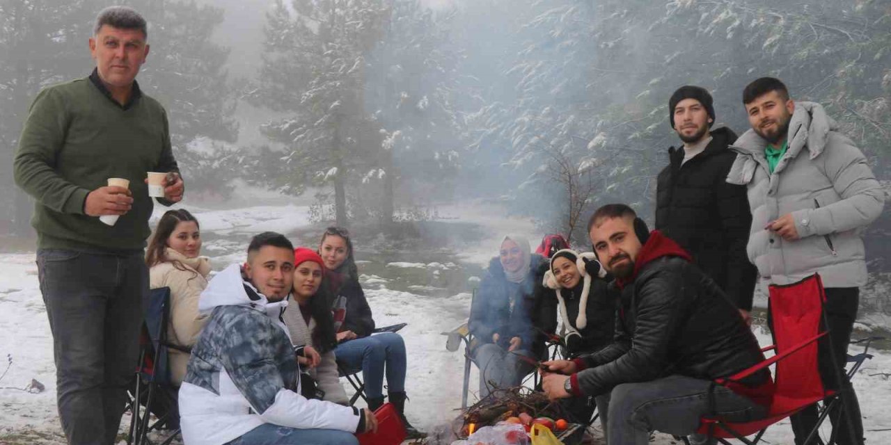 Kar ve sisin birleşimi mest etti