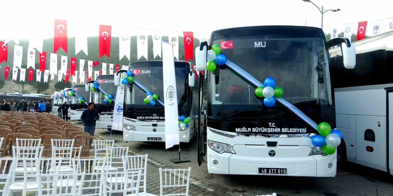 Muğla Büyükşehir Belediyesi’nden toplu taşımaya 35 yeni otobüs