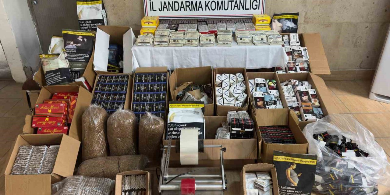 Kaçak sigara imalatına jandarma ekiplerinden ‘yakın takip’