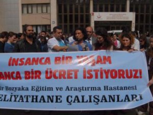 Ameliyathane Çalışanlarından İş Bırakma Eylemi