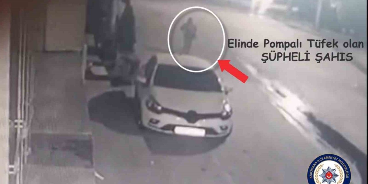 Sokakta tüfekle rastgele ateş açtı: Yakalanma anı kamerada