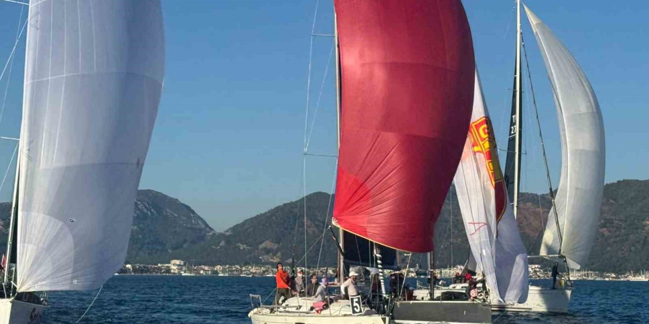 Marmaris’te kış trofesi rüzgarla başladı