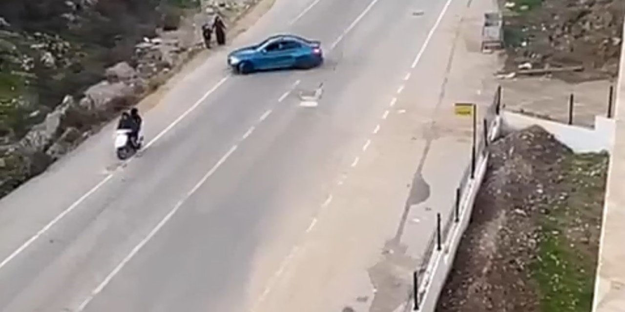 Anne ve çocuğunu tehlikeye atan maganda yakalandı