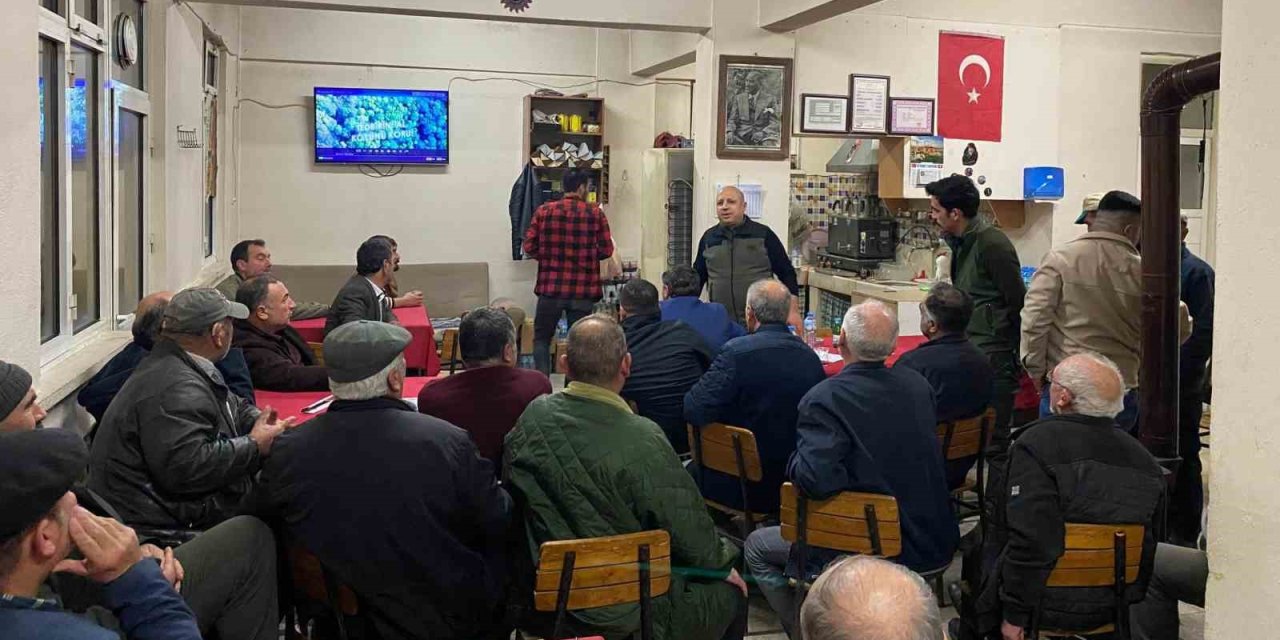 Vatandaşlar orman yangınlarına karşı bilgilendiriliyor