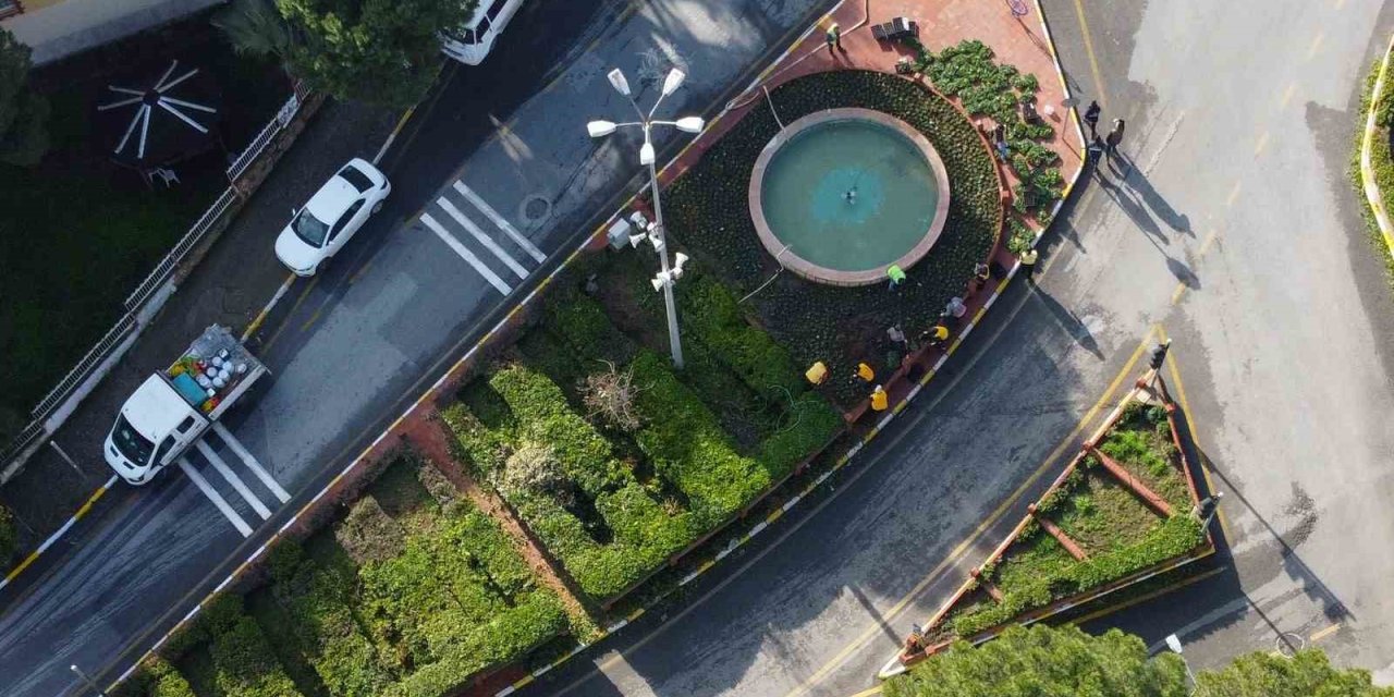 Bozdoğan’da mevsimlik çiçeklerin dikimi yapıldı