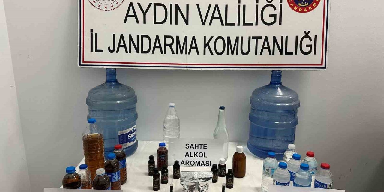 Sahte alkol üretip piyasaya sürüyordu, jandarmaya takıldı