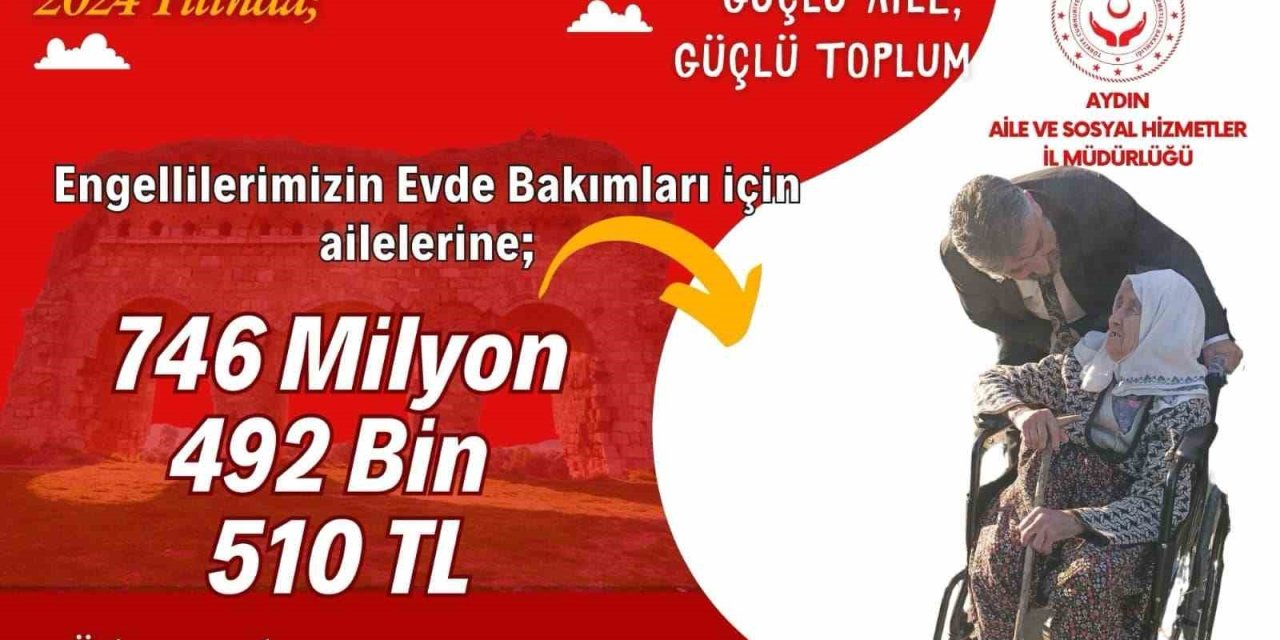 Aydın’da 1 yılda 746 milyon liralık engelli desteği yapıldı