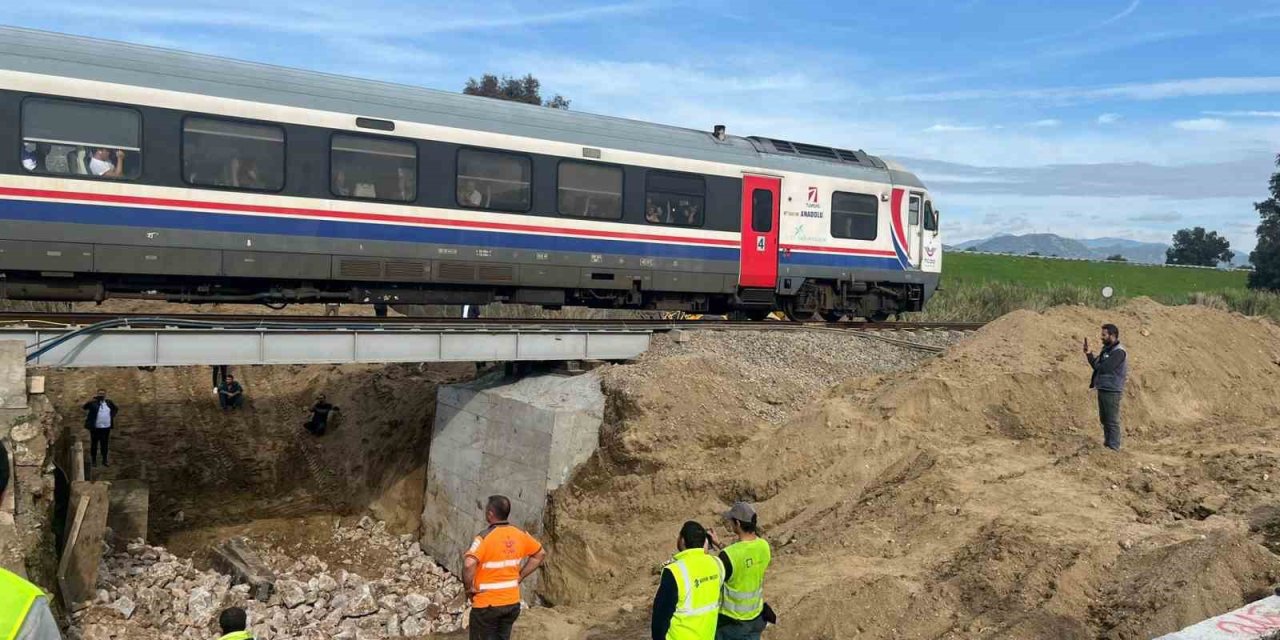 Menfez çalışması nedeniyle durdurulan tren seferleri başladı