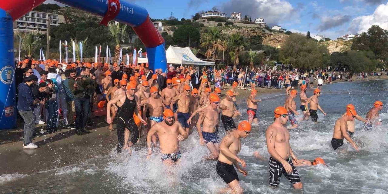Datça’da 19. Açık Kış Yüzme Maratonu start aldı