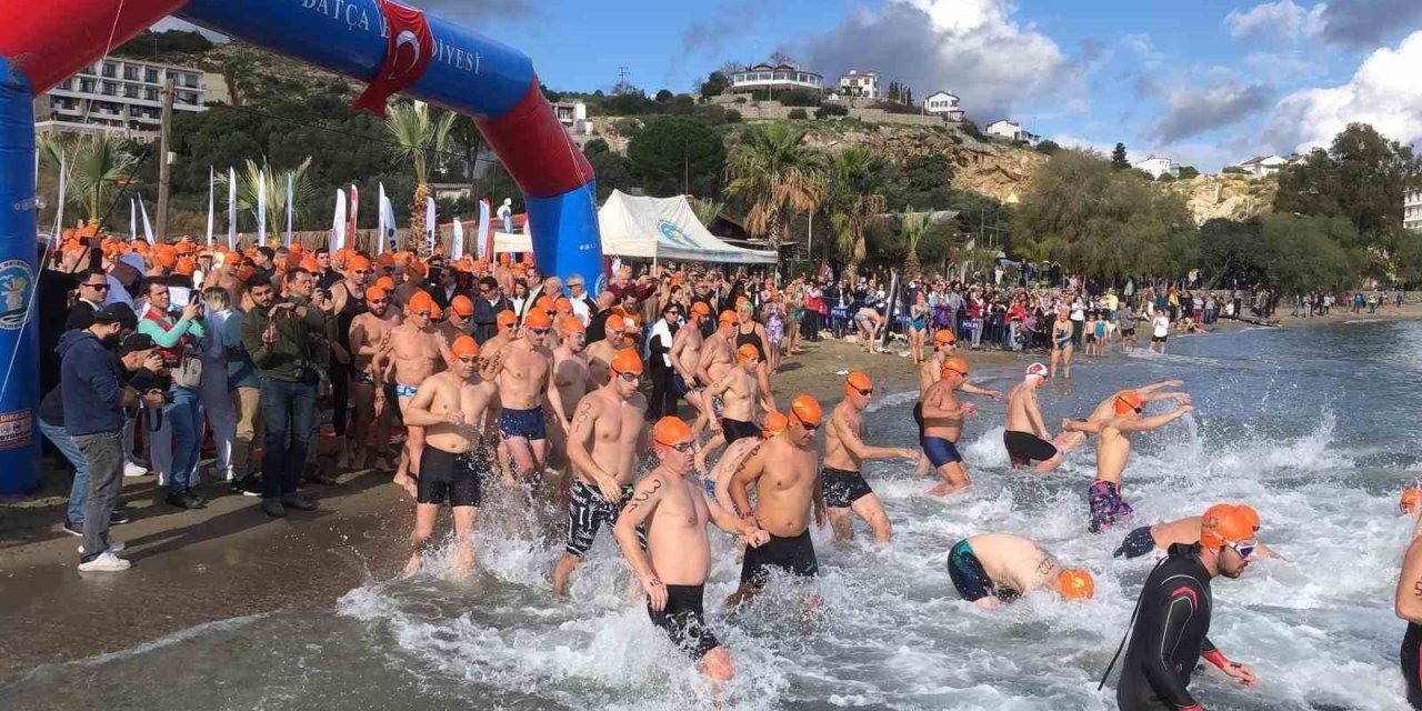Datça’da 19. Açık Kış Yüzme Maratonu sonlandı