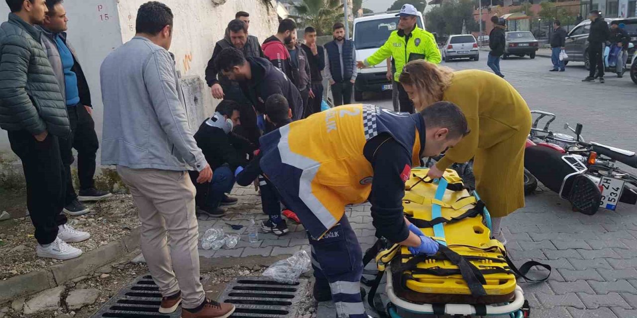 Buharkent’te motosiklet kazası: 2 yaralı