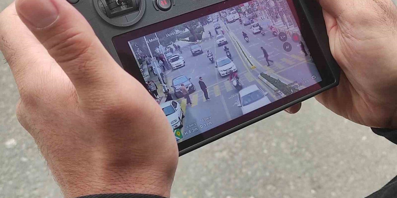 Aydın'da drone destekli trafik denetimi: 52 sürücüye ceza