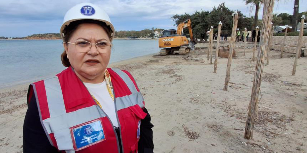 Didim’de kaçak yapıya yıkım