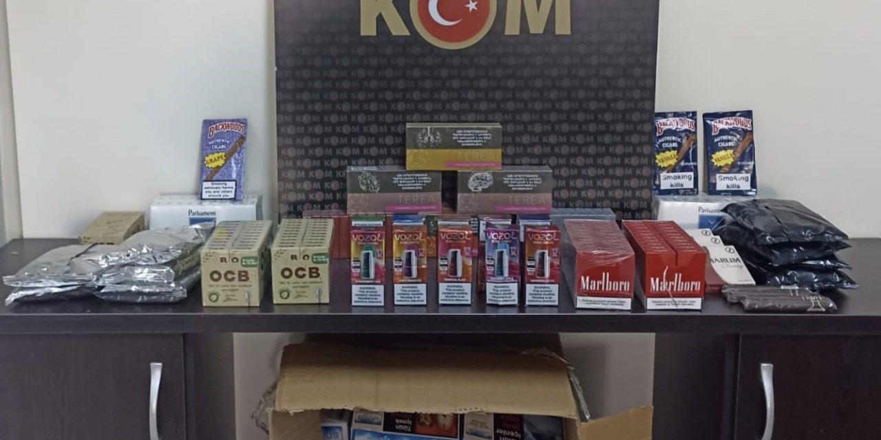 Aydın’da 11 bin 400 adet doldurulmuş makaron ele geçirildi