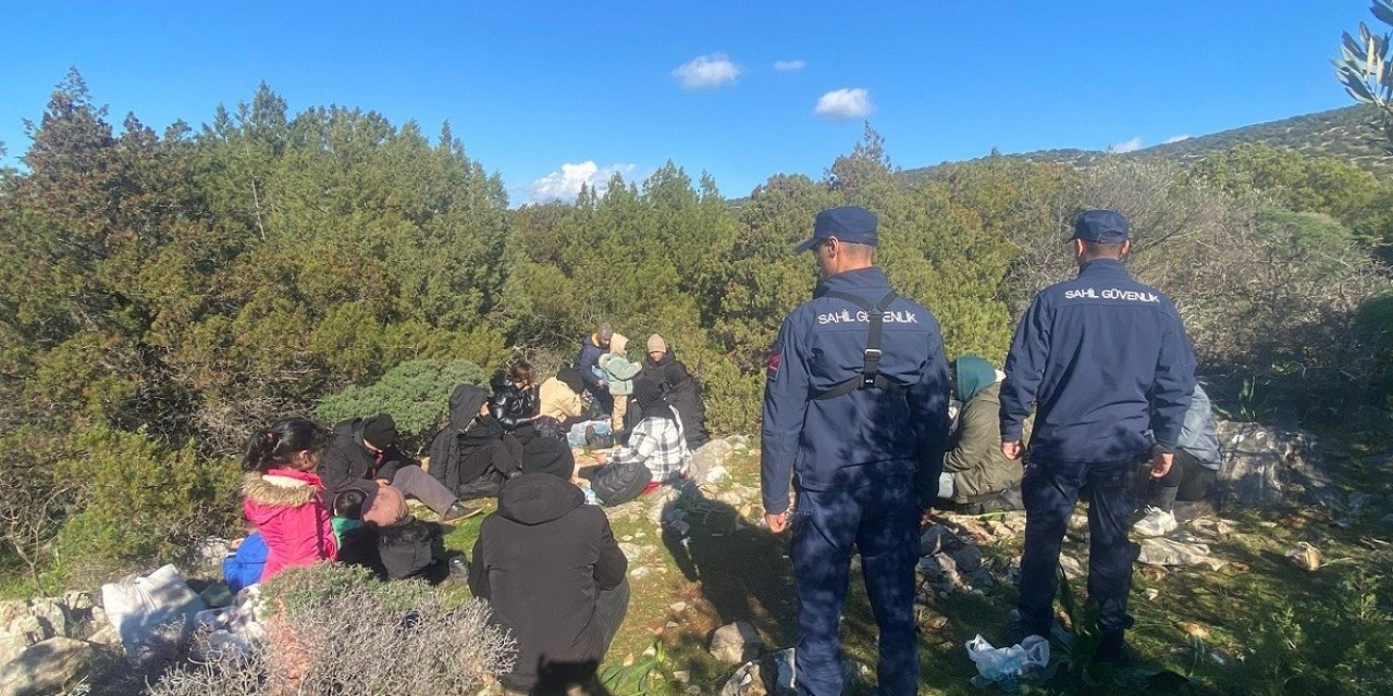 Bodrum’da 18 düzensiz göçmen yakalandı
