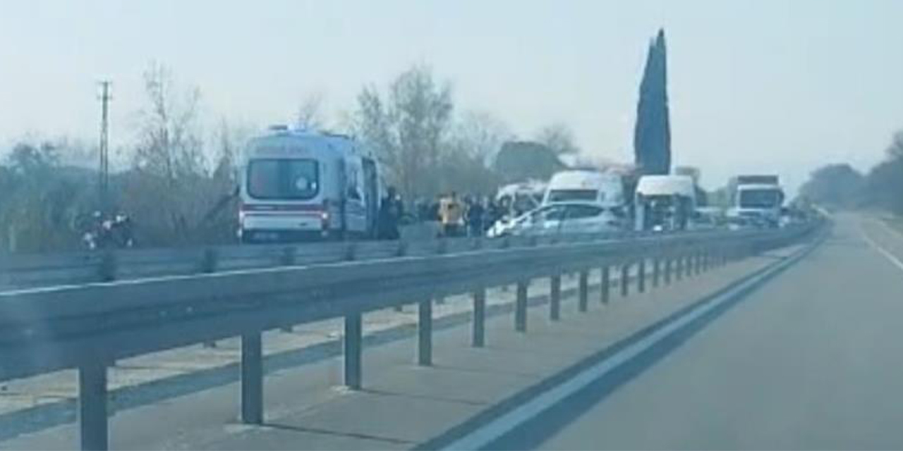 Germencik'te zincirleme trafik kazası: 4 yaralı