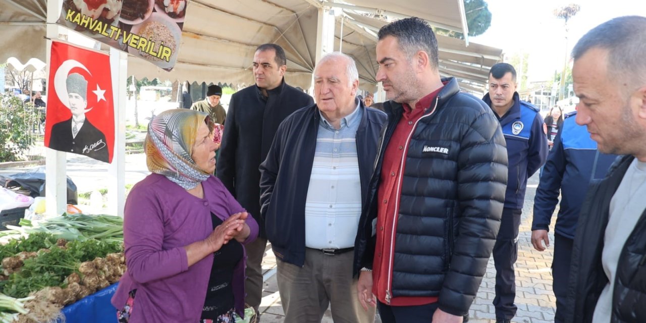 Başkan Arıcı, Çakırbeyli Üretici Pazarı’nda vatandaşlarla buluştu