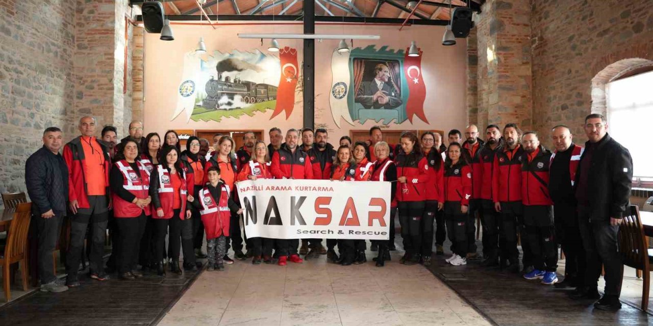 Nazilli Arama Kurtarma Derneği gazetecilerle buluştu