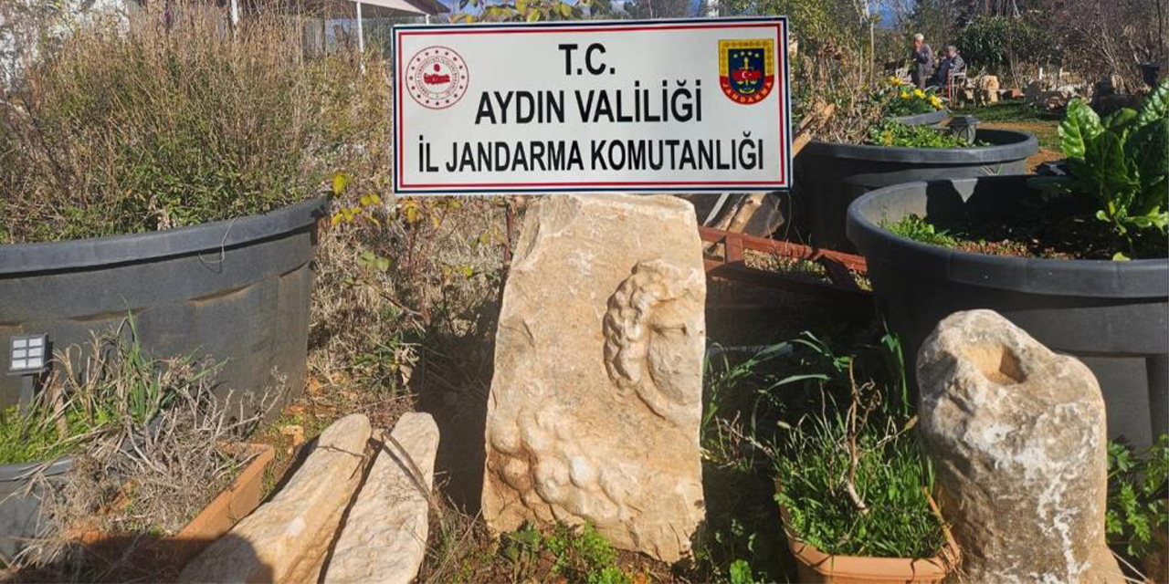 Karacasu'da jandarmadan tarihi eser operasyonu