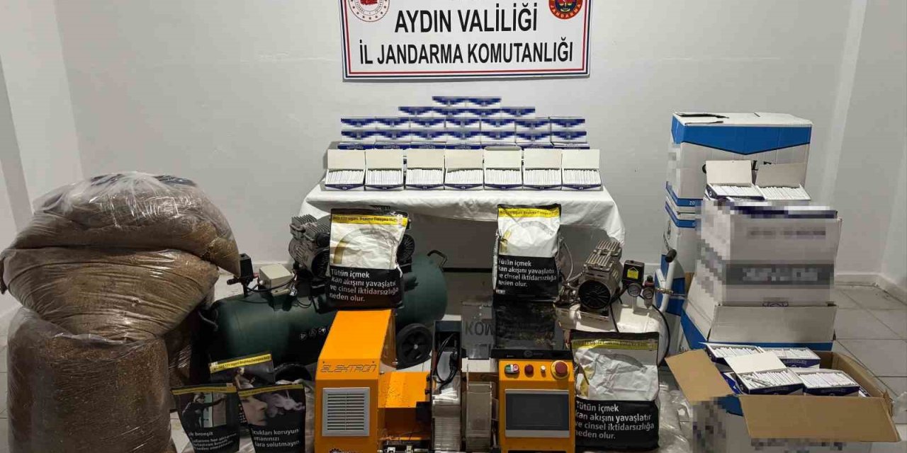Jandarmadan sigara kaçakçılığı operasyonu: 1 milyon 900 bin TL değerinde malzeme ele geçirildi
