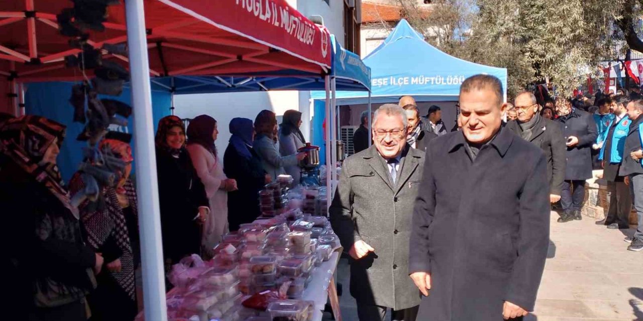 Muğla’da Kahramanmaraş depremlerinin ikinci yılında hayır çarşısı açıldı
