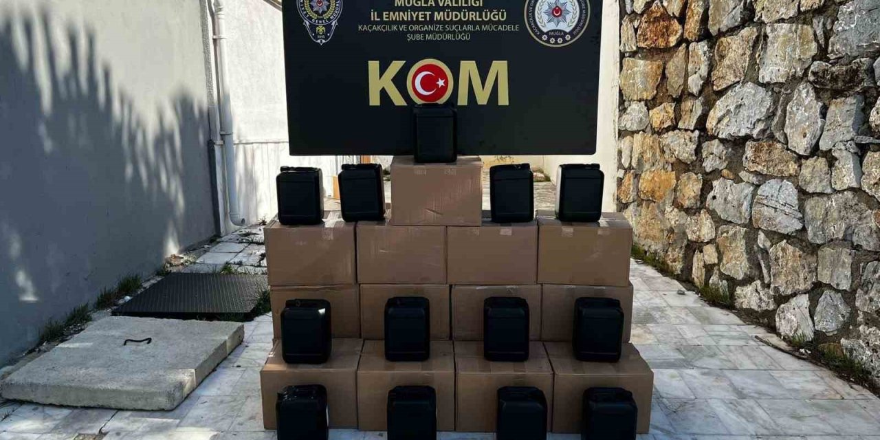 Muğla’da kaçak alkol operasyonu