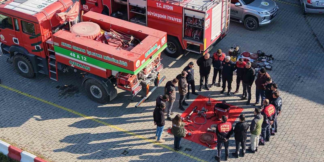 Çine’de orman yangınlarına müdahale için eğitim programı düzenlendi
