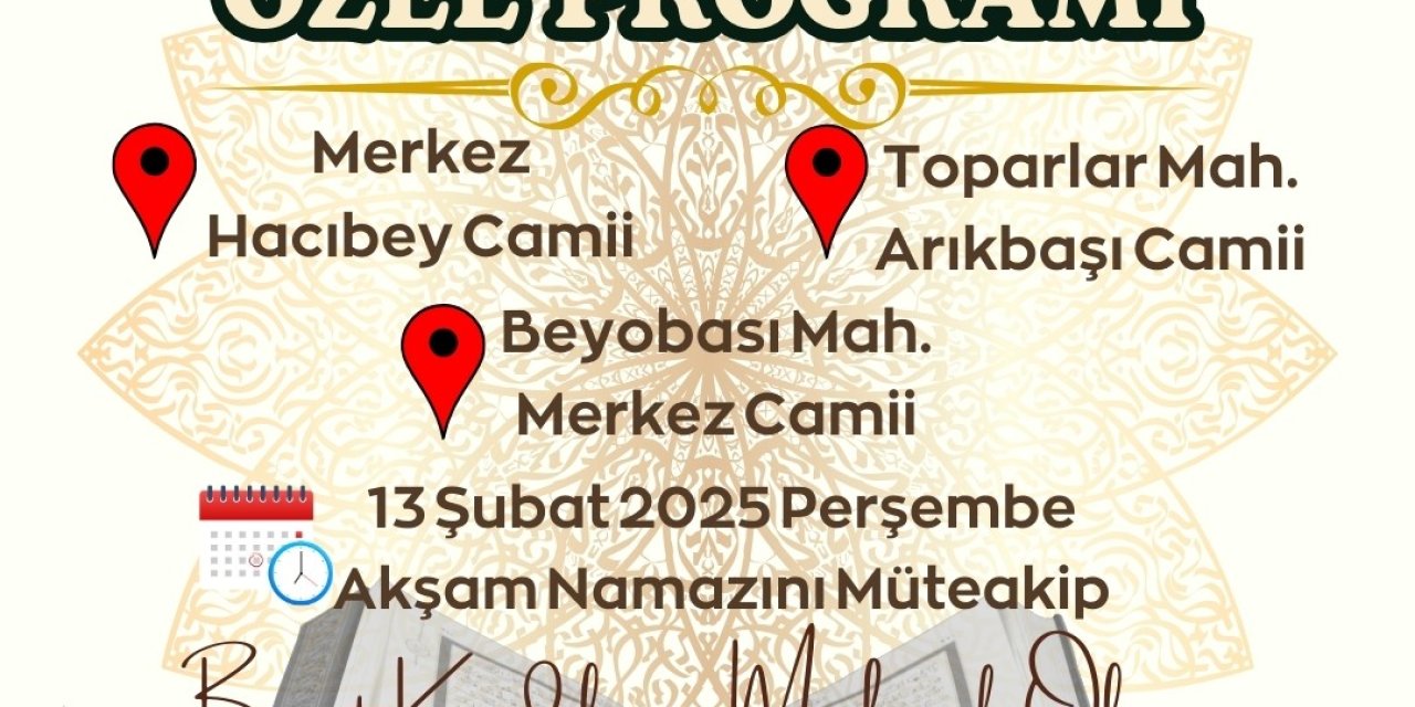 Köyceğiz’de Berat Kandili, özel programlarla idrak edilecek