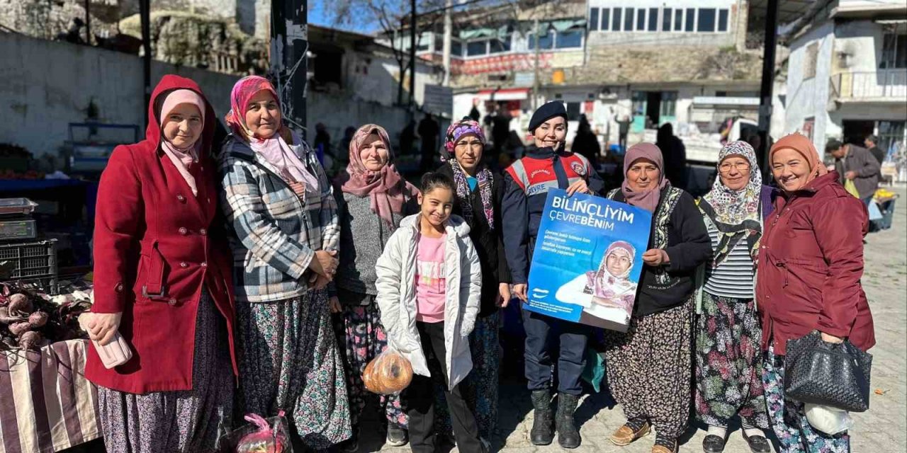 Jandarma ekiplerinden vatandaşlara çevre bilinci eğitimi