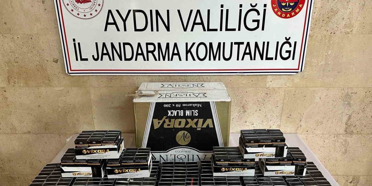 Germencik’te jandarma ekiplerinden kaçak sigara operasyonu