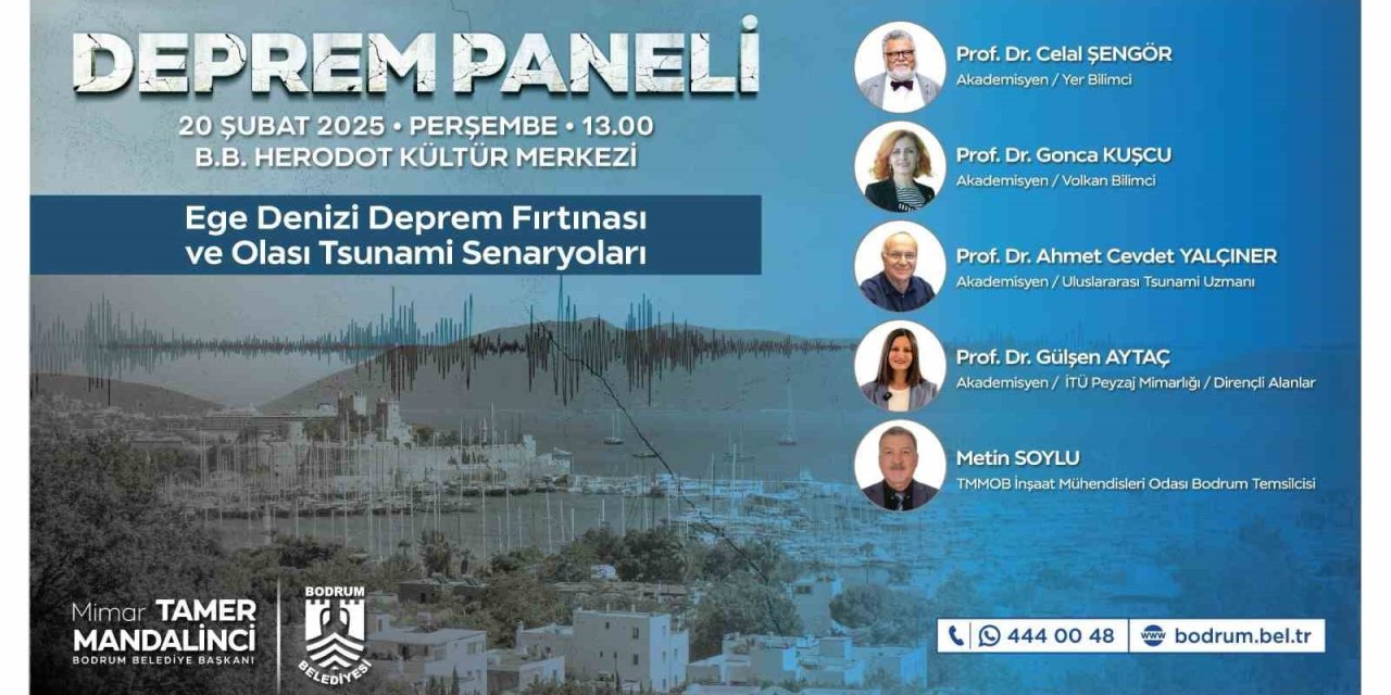 Bodrum Belediyesi’nden deprem paneli